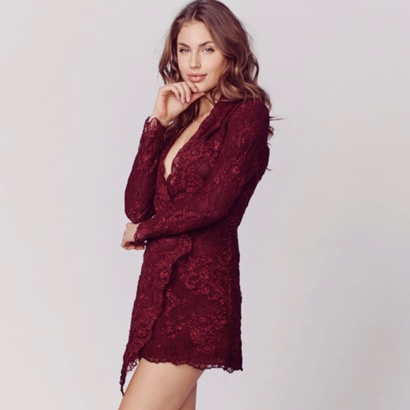 Stone Cold Fox Dresses & Skirts - STONE COLD FOX OXBLOOD LACE FILLMORE DRESS-NWT